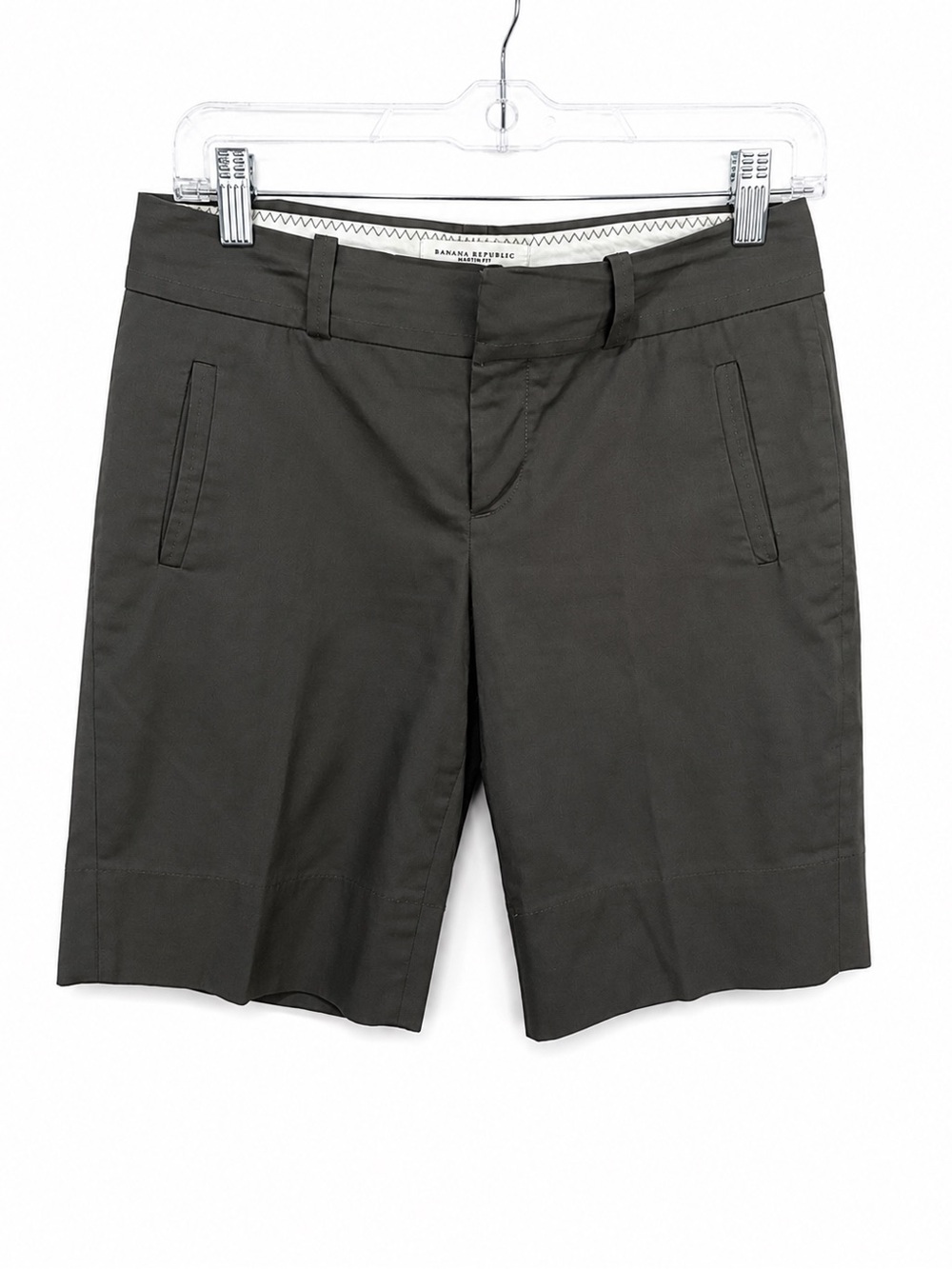 Banana Republic Martin Fit Chocolate Brown Tailored Shorts Size 2P